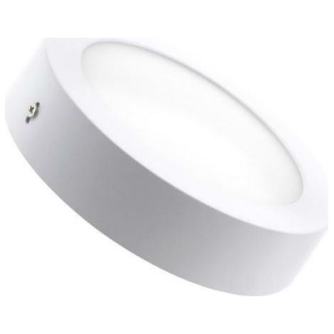 Plafoniera led rotonda 24w da soffitto, parete con rifinitura bianca 30cm 3000k