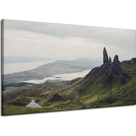 Leinwanddruck Natur Berggipfel 120x70 cm
