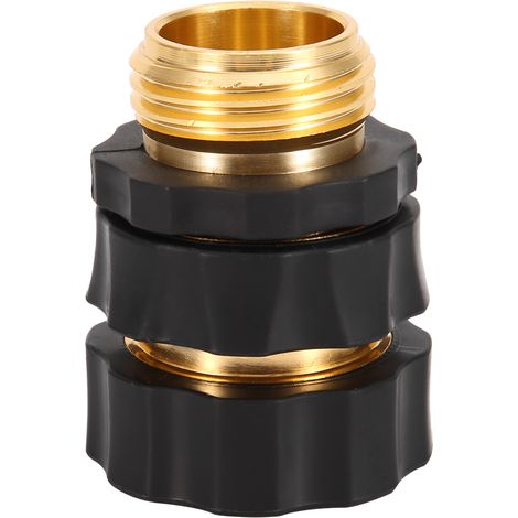 Raccord rapide pour tuyau d'arrosage Laiton 3/4 DN20 Connecteur de jardin robuste et durable en laiton massif pour raccordement facile (1/5)