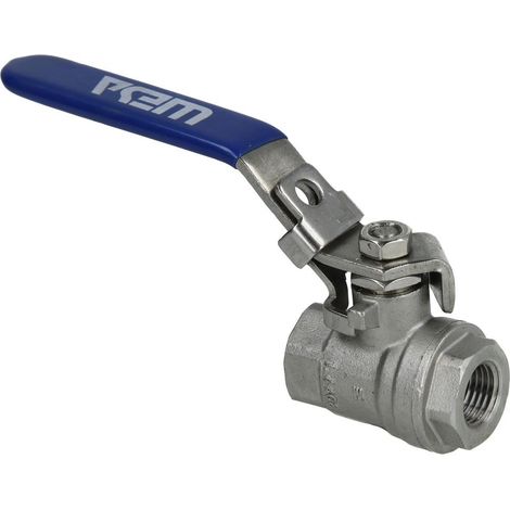 Robinet à bille 1/4 FF/FF 1 élément inox réduit