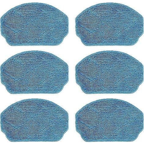Lingette microfibre pour aspirateur robot MANVINS G20 BR150 BR151 - Balai de nettoyage réutilisable lavable, compatible sols durs, lot de 6 (1/5)
