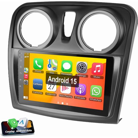 Pour Renault Dacia Dokker Logan 2 Sandero 2 Autoradio Android 15 GPS SWC RDS 1+32G