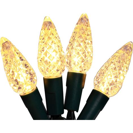 Guirlande lumineuse C6 en forme de pomme de pin, 200 LED blanc chaud (1/5)