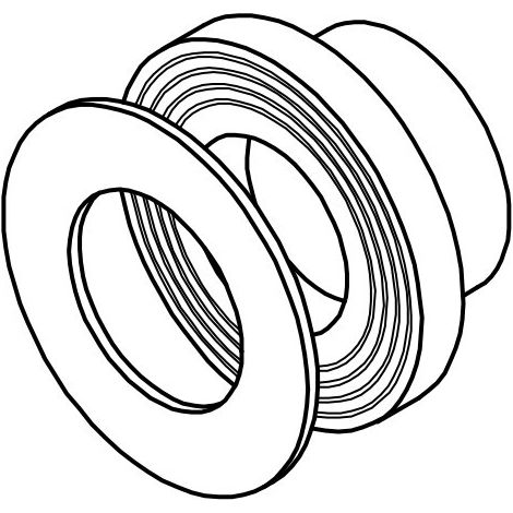 Cartella con guarnizione diametro 63mm Aquatherm 1050063023