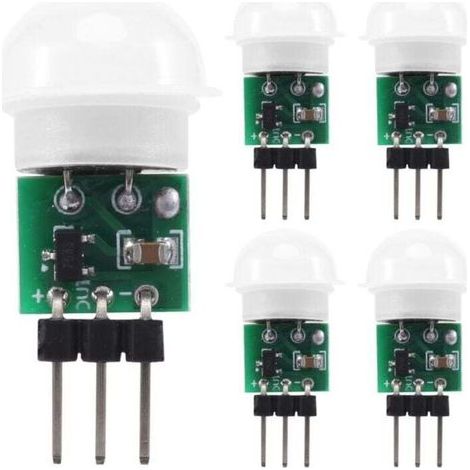 AM312 PIR-Sensor, 5er-Pack Mini-Bewegungsmelder für den Außenbereich, pyroelektrisches Infrarot-Modul zur Erkennung von Personen (1/4)