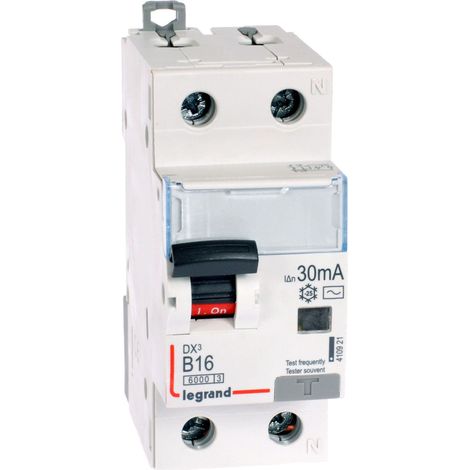 Legrand P312 disjoncteur différentiel gris compact rail DIN