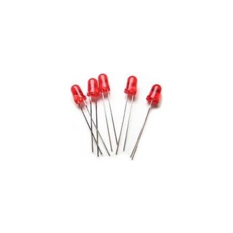 Diodo LED ROJO  3mm 300Mcd 2Vdc