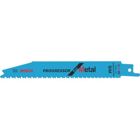 Lame de scie sabre S 123 XF Progressor pour métal, pack de 25