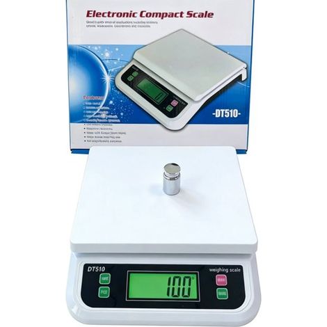 Balanza de cocina，ideal para cocinas y panaderías. 6 unidades de pesaje: g，6 unidades，30 kg，1 g (1/5)