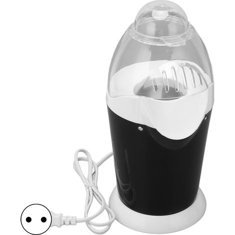 1100-W-Popcornmaschine, schwarz – Heißluft-Popcornmaschine für Zuhause, Küche, Studentenwohnheim und Camping – 220-V-EU-Stecker (1/5)