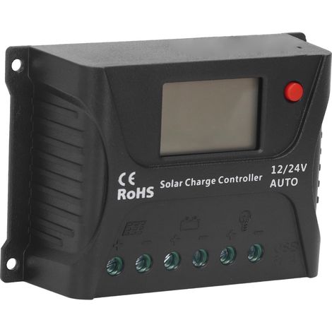 Contrôleur de charge/décharge solaire économique PWM série HP 10 A 12 V/24 V avec affichage LED et port USB (1/5)