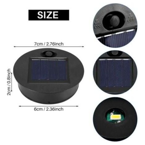 Solar Light Spare Parts, Outdoor Hanging Lantern, Round Solar Light Parts, Waterproof Solar Lights MUMU