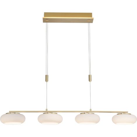 Lampe suspendue 4 lumières Q-Etienne en laiton droit - 2079-60 (1/5)