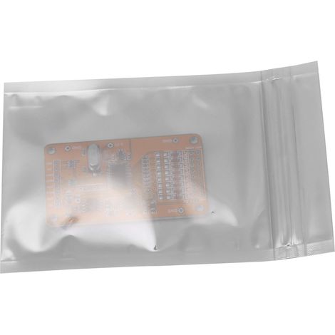 100 Stück/Lot Antistatische Aufbewahrungsbeutel mit Reißverschluss, wiederverschließbar, für elektronische Bauteile (1/5)