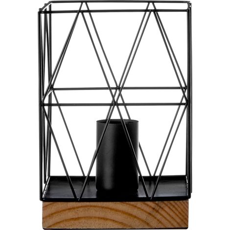 Premier Housewares Bode Black Metal Table Lamp (1/4)