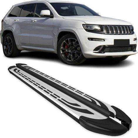 OMAC Trittbretter für Jeep Grand Cherokee 2011-2021 Alu Schwarz-Silber (1/5)