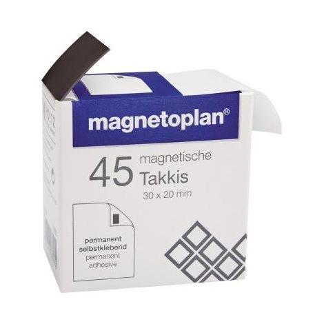 magnetoplan Magnetband (L x B x H) 20 x 30 x 0.75 mm rechteckig Schwarz 45 St. 15503 (1/5)