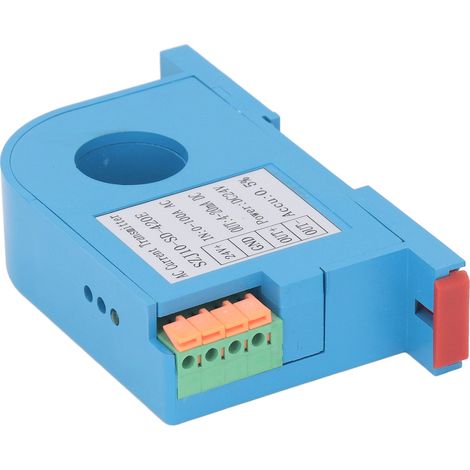 Transformateur de courant alternatif 4-20mA, sortie monophasée, capteur à fenêtre pour automate PLC, interrupteur de contrôle, transmetteur de mesure (1/5)