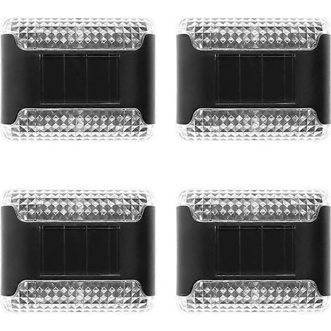 Set mit 4 wasserdichten Solar-Wandleuchten für den Außenbereich, vielseitig einsetzbar, für hochwertige IPX65-Solarbeleuchtung und Dekoration. (1/5)