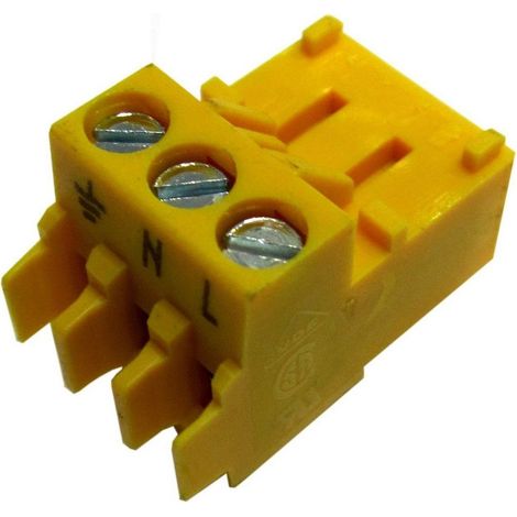 BOSCH Borne de conexión 3 polos amarillo everp, 7747026994