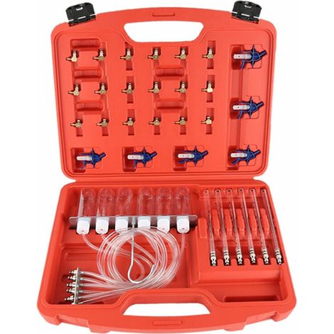 Testeur d'Etancheite Kit Diagnostique Testeur Injecteur Carburant Diesel Common Rail 24 Adaptateurs (1/5)