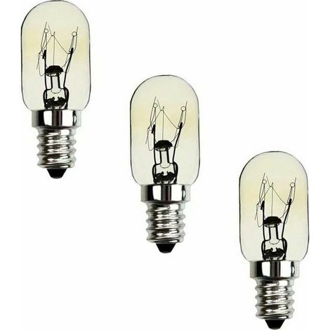 Ampoule Frigo 15W E12,Betterlife Ampoule à Incandescence de Machine à Coudre SES Culot E12 Blanc Chaud 2700K Ampoule Refrigerateur 220V pour Congélateur, Machine à Coudre (Lot de 3).