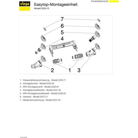 VIEGA 629878 Unité de montage Easytop 2230.12 (1/4)