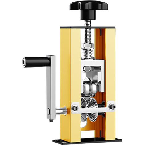 Irovami Pince à dénuder manuelle portable pour câbles de 1 à 25 mm, avec manivelle et support pour perceuse électrique. (1/5)