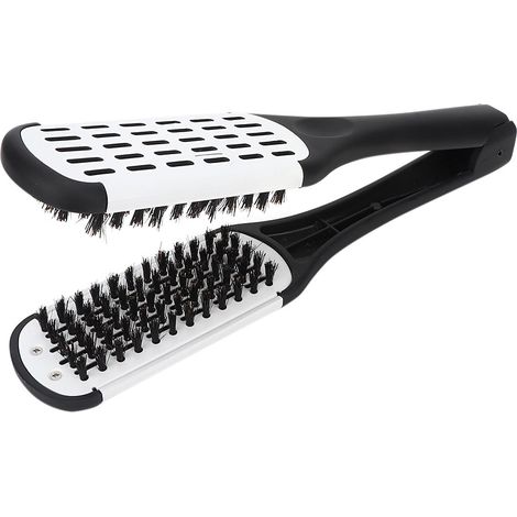 Lisseur à cheveux en forme de V, outil de coiffure antistatique pour salon (peigne lisseur) (1/5)