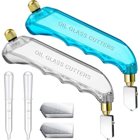 outils de coupe pour verre teinté avec alimentation en huile et poignées, têtes de 2 à 6 mm -- (1/5)