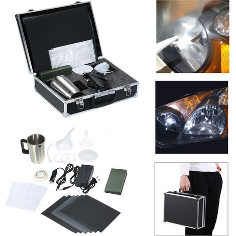 Scheinwerfer-Reparaturset, Autoscheinwerfer-Polier- und Reparaturset ohne Scheinwerfer-Reparaturlösung