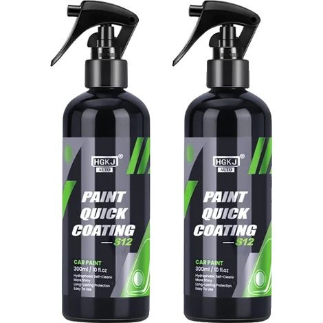 Revêtement céramique, protection hydrophobe, application facile, S12-300ml X2pcs (1/2)