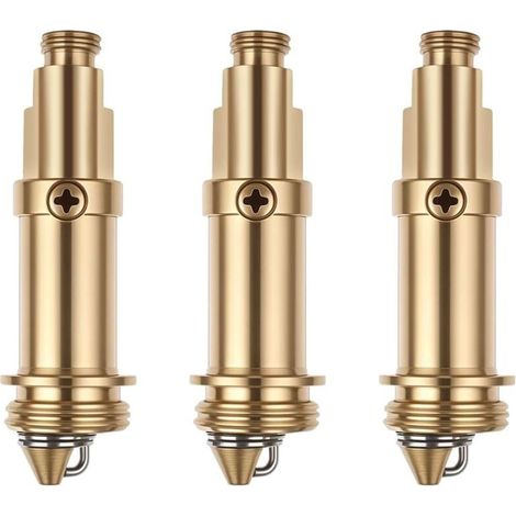Lot de 3 bassins pop-up de remplacement, bondes à ressort en laiton, boulon pop-up en laiton, bouchon clack de rechange pour salle de bain, pour évier et baignoire (1/5)