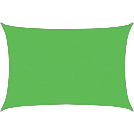 Voile d'ombrage Toile d'ombrage 160 g/m² Vert clair 5x7 m PEHD 12263 (1/5)