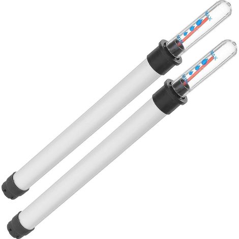 Lot de 2 indicateurs de niveau d'eau pour plantes d'intérieur et de jardin-22.80X2.00X2.00CM-White (1/3)