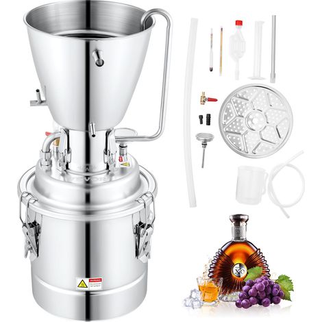Mophorn – Distillateur alambic 70 L en inox 304 – Pompe à eau incluse – Compatible gaz, induction, électrique – Pour whisky, eau distillée, huiles essentielles
