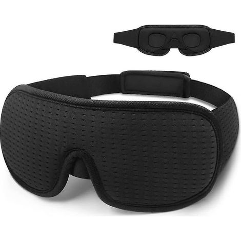 Masque de sommeil pour hommes et femmes, masque de sommeil 3D profilé, masque de nuit concave moulé, masque occultant à 100 %, masque de sommeil doux et confortable. (1/5)