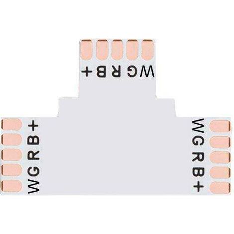 Connecteur en T pour bandes RGBW 5 broches - 12mm