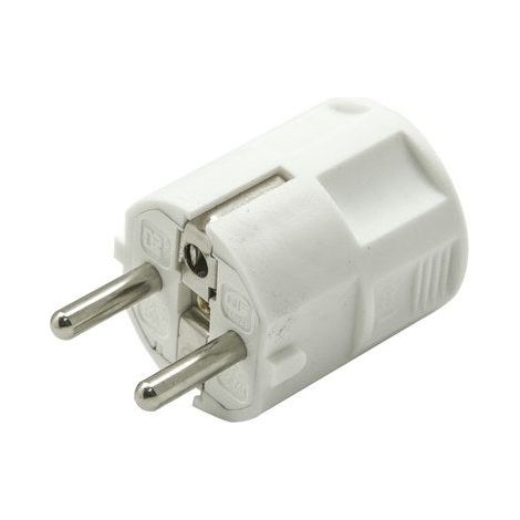 SANS MARQUE Fiche électrique mâle 2 pôles + terre, 16 A