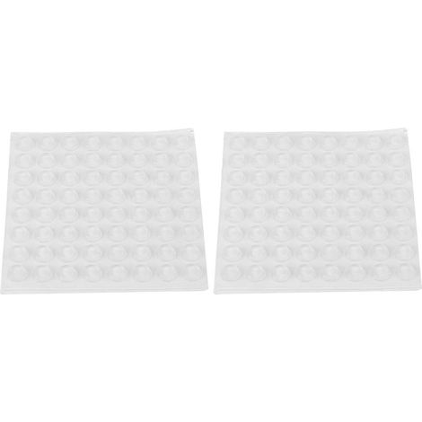 Lot de 128 Patins adhésifs en Silicone Transparents antidérapants pour Pieds 12 x 4 mm (1/5)