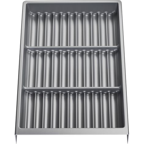 Gewürzgläsereinsatz SEPARADO Individual silbergrau genarbt (300 x 474 x 51 mm) Schubladeneinsatz ab 40cm Schrankbreite für Gewürzdosen Gläser von SOTECH (1/4)