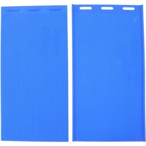 2 pièces Silicone feuille de cire d'abeille bricolage moule doux presse feuille moule outils cire d'abeille Embosser Machine pour l'apiculture (1/5)