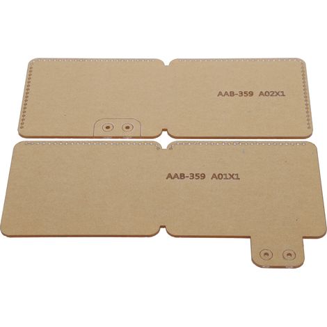 Transparente Acryl-Schablone (2er-Set) für Bastelarbeiten (Leder) - DIY-Werkzeug AAB359 (1/5)