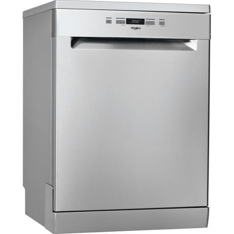Whirlpool – Lave-vaisselle pose libre 14 couverts – Moteur induction silencieux 46 dB – Largeur 60 cm – 5 programmes de lavage – Inox/silver - OWFC3C26X
