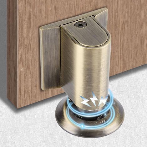 Magnétique Cale Porte Bloc Porte, Butee de Porte Stop Porte, Arret de Porte Arrêt de Porte en Métal, Magnétique en Métal Butée de Porte, Butée de Porte Magnétique Solide Avec Adhésif et Vis (5E-05)