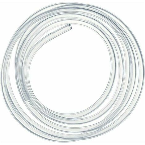 Tuyau souple transparent 2m – PVC – Diamètre intérieur 16mm – Diamètre extérieur 20mm – Résistant aux hautes températures – Pour eau potable et essence (1/5)