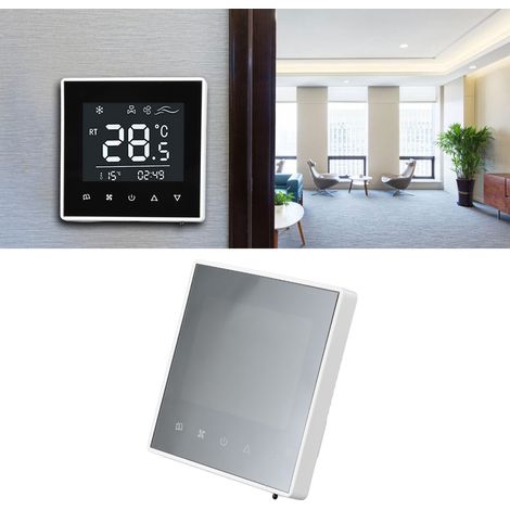 AC220V 8818F Temperaturregler, Klimaanlagen-Bedienfeld, Steuerung für Hotels/Krankenhäuser, Weiß (1/5)