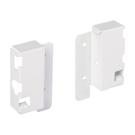 adaptateur dos droit/gauche h70 mm blanc