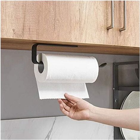UlisemPapierhandtuchhalter, Küchenpapierrollenhalter, Küchenpapierhandtuchhalter unter dem Schrank, Papierhandtuchhalter, Papierhandtuchrollenhalter ohne Bohren (A-32CM) (1/4)