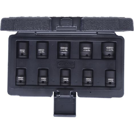 KS Tools 3/8 12-kant-Kraft-Stecknuss-Satz, kurz, 10-tlg
